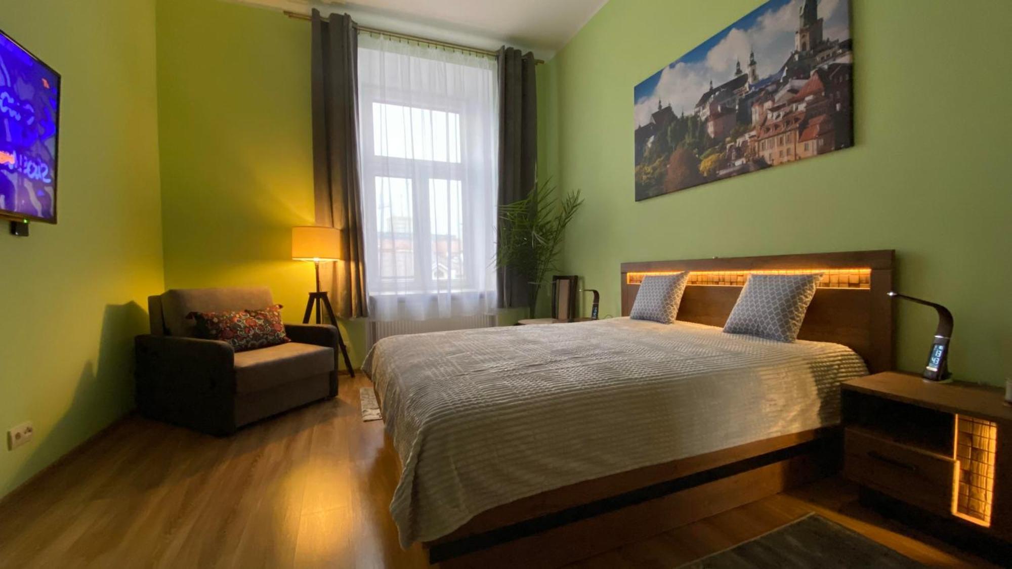 Lublinbnb - Exclusive Family Apartment ------ In The Heart Of Lublin -------------------------------- Bedroom & Living Room & Kitchen 外观 照片